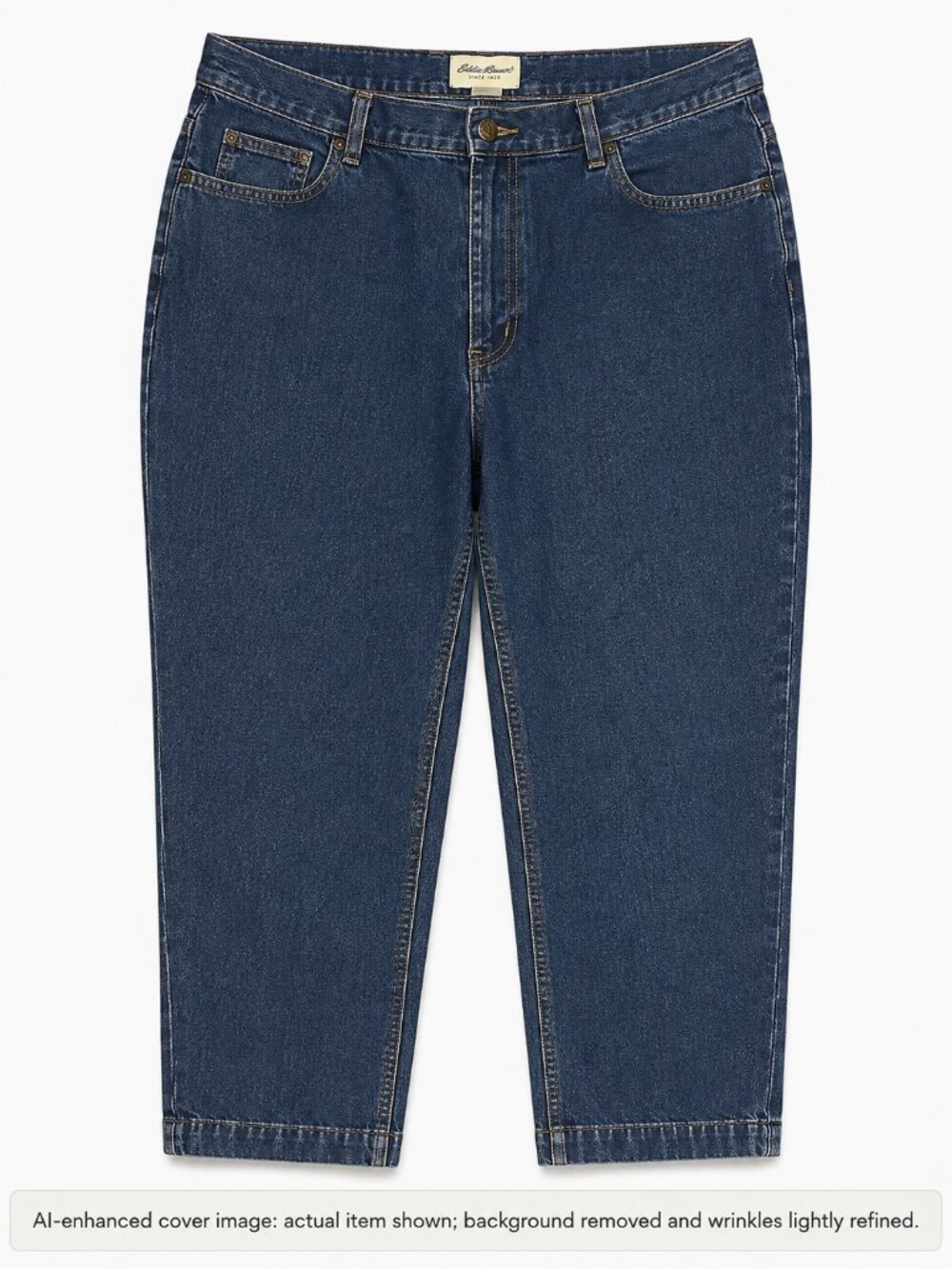 Eddie Bauer Size 16 High Rise Cropped Wide Leg Jeans Medium Wash